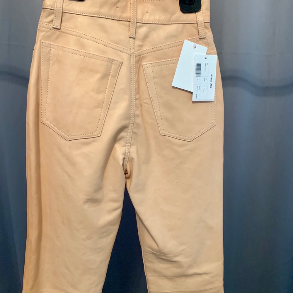 NWT Helmut Lang Leather Pants Femme Hi Bootcut / Straight Leg - Picture 5 of 12